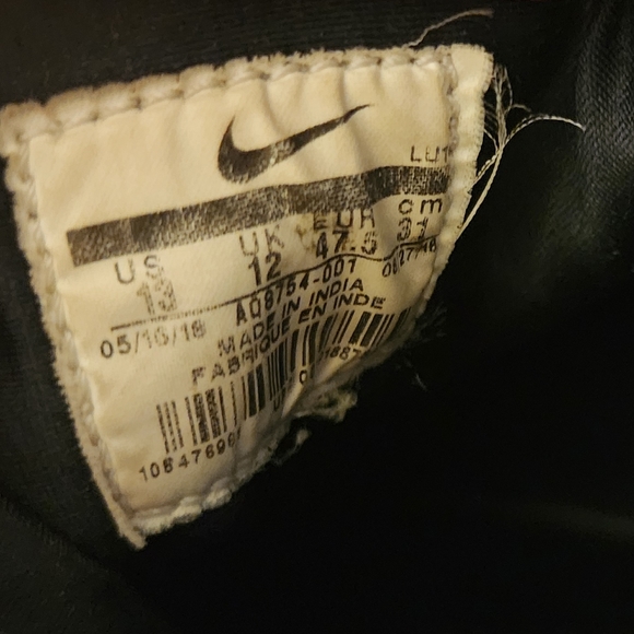 Nike Ebernon Mid Winter Men's Water Resistant Sneakers Nike AQ8754-001 Black/Gum - Picture 7 of 7